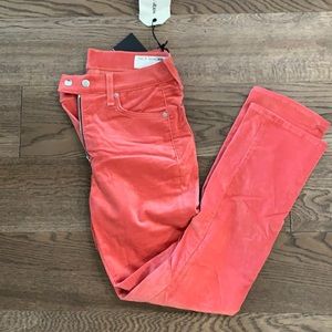 NWT Rag & bone velvet Dojo jean